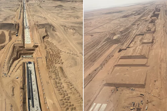 Ả Rập Xê Út hé lộ tiến độ mới nhất của siêu đô thị trên sa mạc