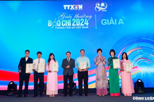 Lễ trao giải Báo chí Thông tấn xã Việt Nam 2024: Ghi nhận nỗ lực bám sát hơi thở cuộc sống