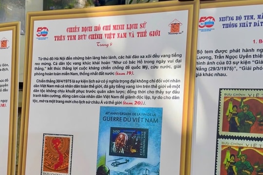 Phát hành bộ tem bưu chính Kỷ niệm 50 năm Ngày Giải phóng miền Nam, thống nhất đất nước