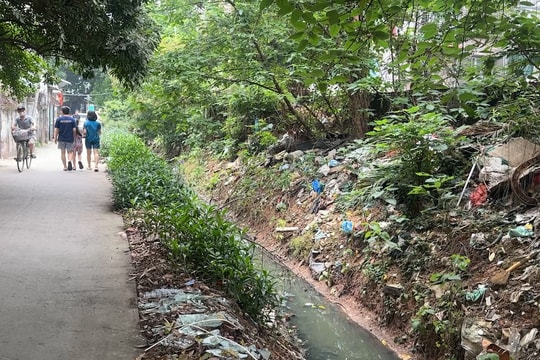 Bắc Từ Liêm (Hà Nội): Mương ô nhiễm nghiêm trọng ảnh hưởng đến đời sống người dân