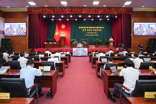 Kỳ họp thứ 25 HĐND thành phố Hải Phòng thông qua hai quyết nghị lịch sử về sắp xếp đơn vị hành chính và hợp nhất tỉnh