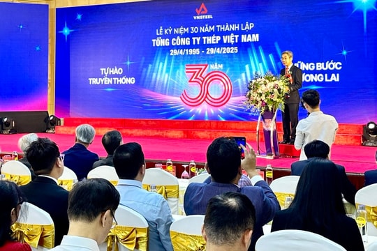 VNSTEEL phấn đấu nâng tổng công suất lên gần 10 triệu tấn thép mỗi năm