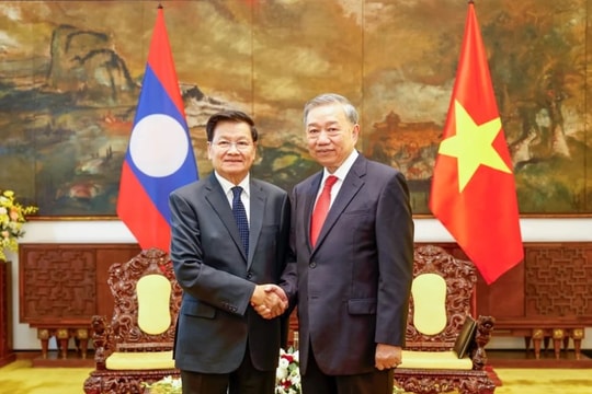 Tổng Bí thư Tô Lâm hội kiến Tổng Bí thư, Chủ tịch nước Lào Thongloun Sisoulith