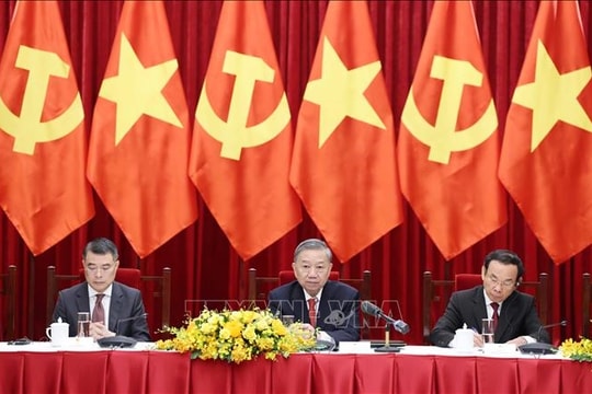 Tổng Bí thư Tô Lâm tiếp Trưởng đoàn các chính đảng các nước