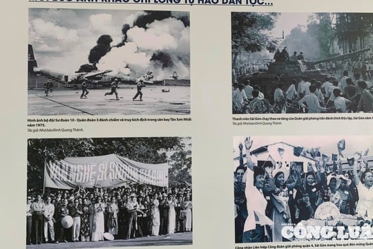 Các nhà báo chiến trường trao tặng tác phẩm nhiếp ảnh quý về ngày 30/4