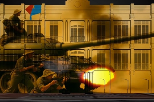 Phim 3D Mapping tại Bảo tàng Đà Nẵng thu hút hàng nghìn người xem