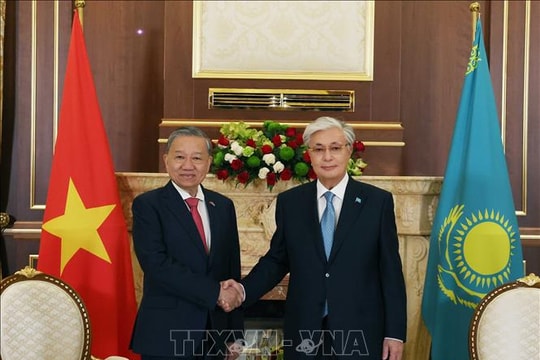 Tổng Bí thư Tô Lâm và Phu nhân bắt đầu thăm cấp Nhà nước Cộng hòa Kazakhstan