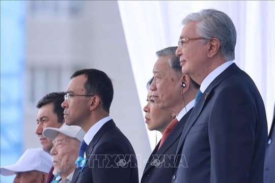 Tổng Bí thư Tô Lâm dự lễ duyệt binh kỷ niệm 80 năm Chiến thắng phát xít tại Kazakhstan