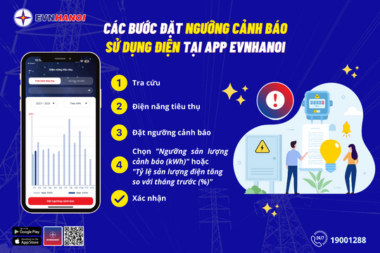 EVNHANOI cảnh báo về nguy cơ hóa đơn tiền điện của hộ gia đình tăng đột biến