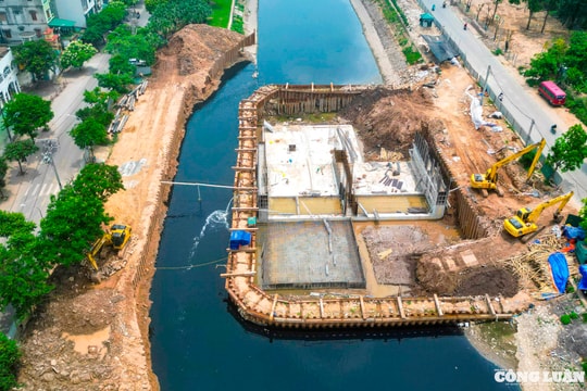 Đập dâng giữ nước trên sông Tô Lịch hiện tại ra sao?