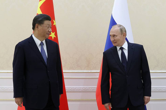 Tổng thống Putin tiếp đón Chủ tịch Tập Cận Bình tại Điện Kremlin