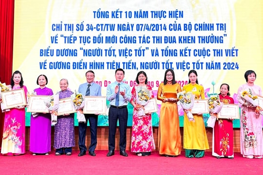 Hà Nội vinh danh người làm báo tiêu biểu nhân kỷ niệm 100 năm Ngày Báo chí cách mạng Việt Nam