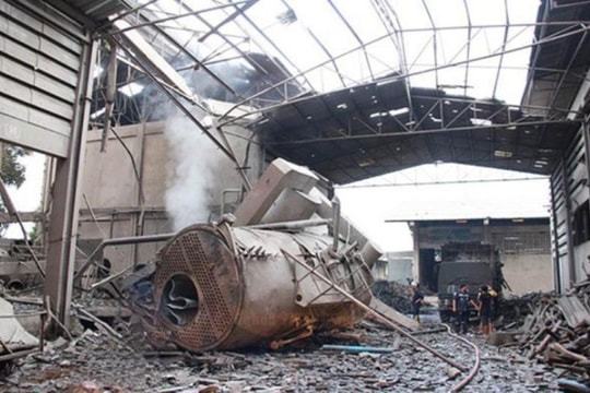 Điều tra vụ nổ nồi hơi làm 2 người tử vong