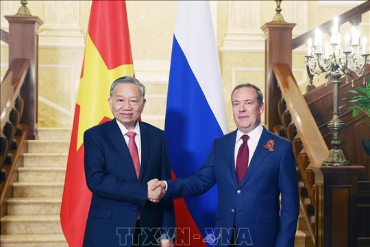 Tổng Bí thư Tô Lâm hội kiến lãnh đạo cấp cao Liên bang Nga, dự lễ công bố đường bay thẳng Hà Nội - Moskva