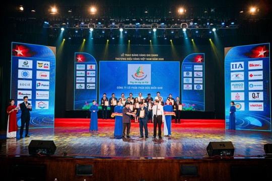 Phân bón Miền Nam vinh dự nhận Danh hiệu Top 20 Thương hiệu Hàng Việt Nam năm 2025