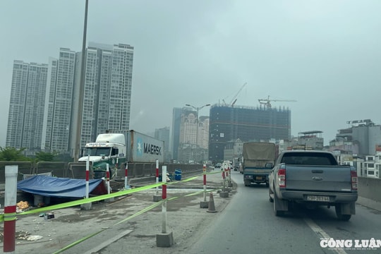 Hà Nội: Cấm xe đi vào đường Vành đai 3 trên cao để sửa khe co giãn