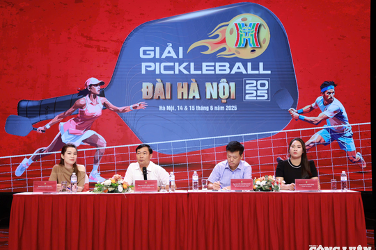 600 vận động viên tranh tài tại giải Pickleball Đài Hà Nội năm 2025
