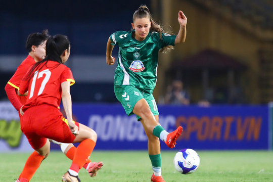 Đội tuyển nữ Việt Nam thất bại trước đội bóng Đức trên sân Hàng Đẫy