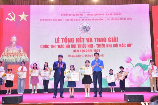 Trao giải cuộc thi "Bác Hồ với thiếu nhi - Thiếu nhi với Bác Hồ"