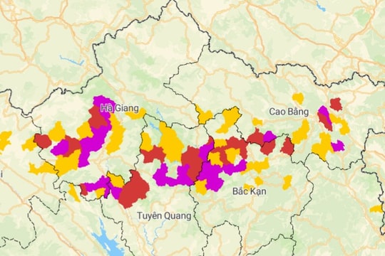 Nhiều huyện miền núi phía Bắc được cảnh báo nguy cơ xảy ra lũ quét, sạt lở đất