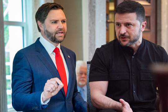 Thái độ hai ông Zelenskyy và JD Vance khi tái ngộ sau màn tranh cãi tại Nhà Trắng