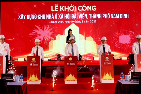 Nam Định khởi công dự án nhà ở xã hội Bãi Viên: Giải "cơn khát" nhà giá rẻ