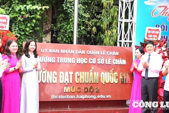 Hải Phòng: Thêm một trường THCS đạt chuẩn quốc gia cấp độ 2
