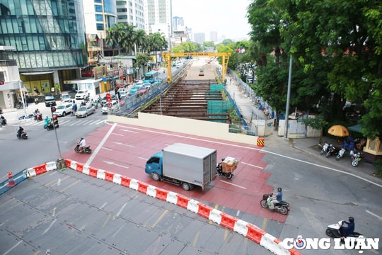 Hà Nội: Rào chắn, tổ chức giao thông nút giao Kim Mã - Núi Trúc