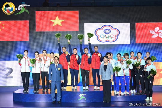 Karate Việt Nam giành HCV đầu tiên tại Giải vô địch châu Á 2025