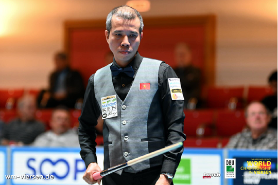 Trần Quyết Chiến giành HCĐ World Cup billiards 3 băng, trở lại số hai thế giới