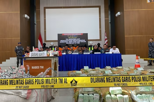 Indonesia thu giữ gần 2 tấn ma túy, lớn nhất từ trước tới nay