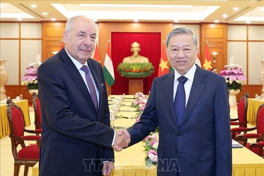 Tổng Bí thư Tô Lâm tiếp Tổng thống Hungary