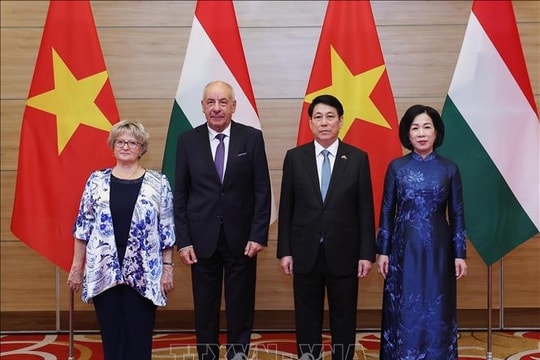 Chủ tịch nước Lương Cường và Tổng thống Hungary thống nhất đưa quan hệ song phương lên tầm cao mới