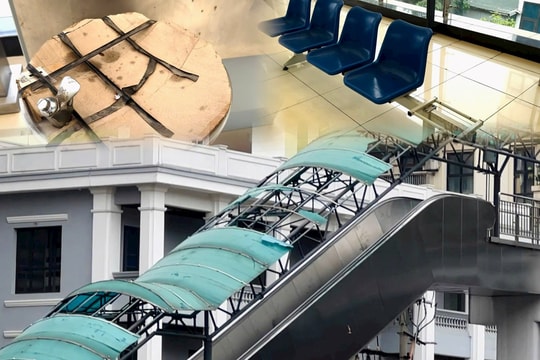 Xuống cấp tại nhiều nhà ga tuyến Cát Linh - Hà Đông