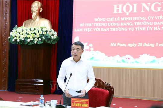 Trưởng Ban Tổ chức Trung ương yêu cầu bảo đảm thông suốt bộ máy sau sáp nhập ba tỉnh