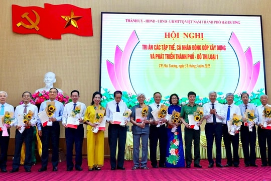 Hải Dương tri ân 22 tập thể, 51 cá nhân đóng góp cho sự phát triển thành phố