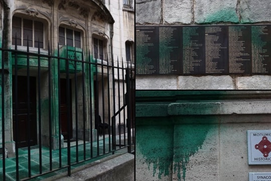 Nhiều cơ sở Do Thái ở Paris bị phun sơn