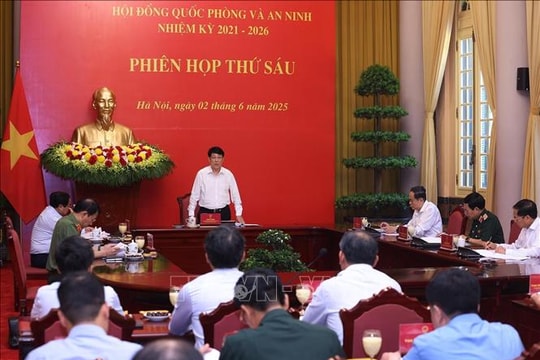 Chủ tịch nước Lương Cường chủ trì phiên họp thứ 6 Hội đồng Quốc phòng và An ninh