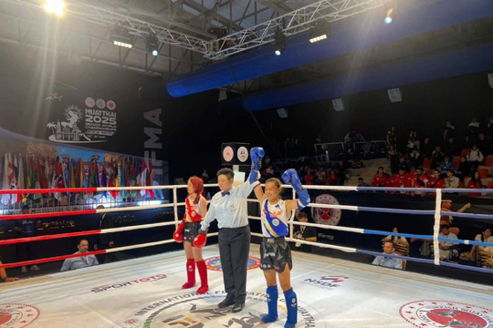 Hạ đối thủ châu Âu, nữ võ sĩ Việt Nam giành HCV Muay thế giới