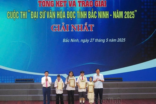 Bắc Ninh trao 144 giải cuộc thi Đại sứ Văn hóa đọc năm 2025