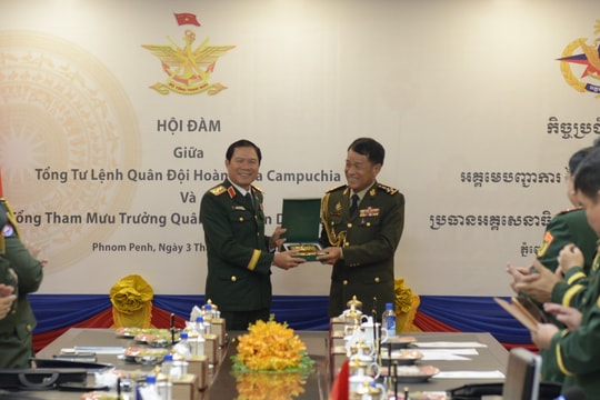Tăng cường quan hệ hợp tác hữu nghị giữa quân đội Việt Nam và Campuchia