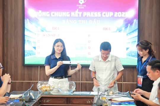 Bốc thăm vòng bảng giải bóng đá các cơ quan báo chí Press Cup 2025: Hứa hẹn các trận đấu kịch tính