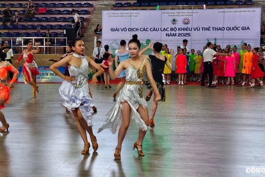 Gần 800 vận động viên tham dự giải khiêu vũ thể thao quốc gia
