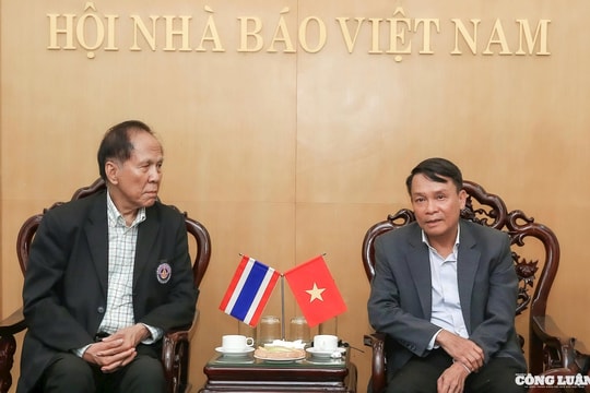 Liên đoàn Nhà báo Thái Lan thăm xã giao Hội Nhà báo Việt Nam