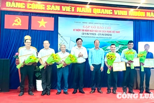 Tỉnh Cà Mau tổ chức họp mặt các cơ quan báo chí nhân kỷ niệm 100 năm Ngày Báo chí Cách mạng Việt Nam