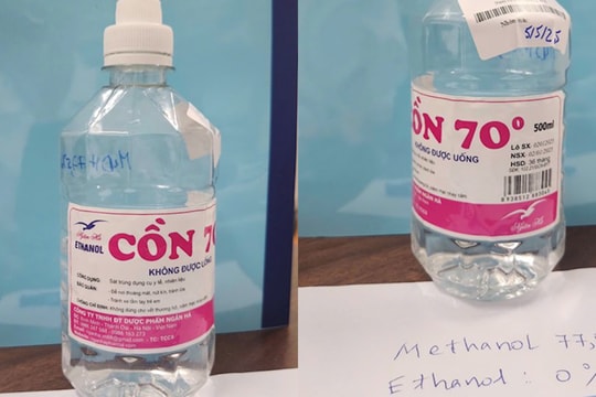 Cồn sát trùng giả, vấn nạn gây nhiều hậu quả nghiêm trọng