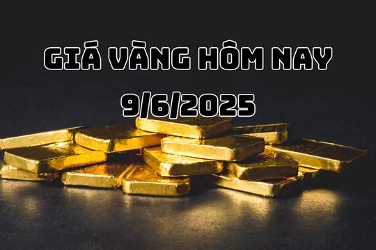 Giá vàng hôm nay 9/6/2025: Vàng miếng, vàng nhẫn tăng gần nửa triệu, vàng thế giới hồi phục