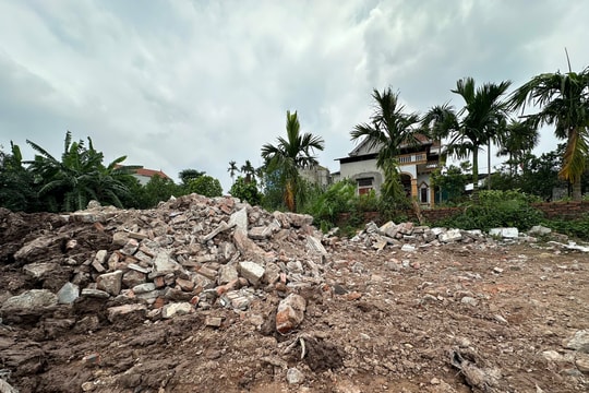 Văn Giang (Hưng Yên): Ngang nhiên san lấp đất công bằng bùn thải, xây dựng trái phép quy mô lớn