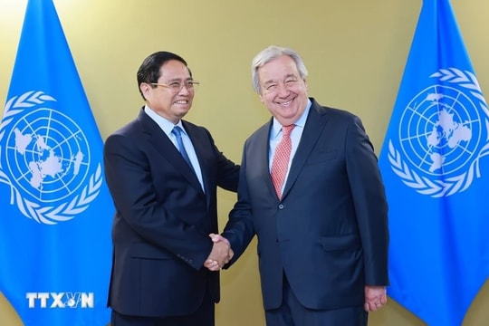 Tổng thư ký LHQ đánh giá Việt Nam là hình mẫu phát triển bền vững và đối thoại đa phương