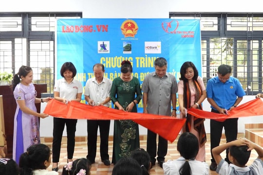 Tân Hiệp Phát chung tay cải tạo, nâng cấp và khánh thành điểm trường tiểu học tại Đắk Lắk